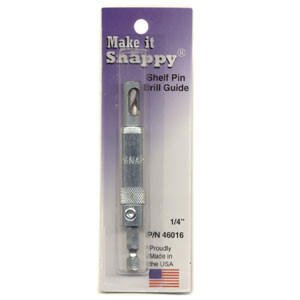 Snappy 1/4" Shelf Pin Self-Centering Drill Bit