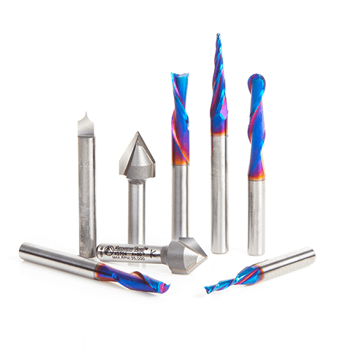 Amana General Purpose CNC 1/4" SH 8pc