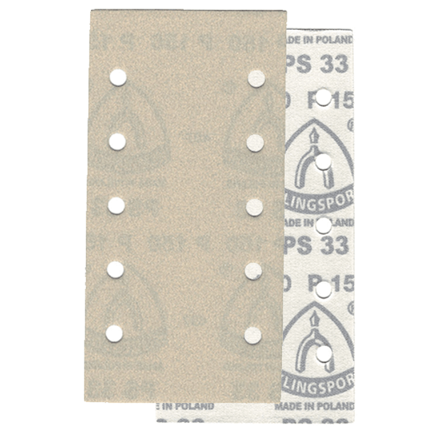 Klingspor Abrasives 4.5"x 9" W/10 Holes For Makita BO4900 & Festool RS2E Sander Hook & Loop Sheets, 220 Grit, 10pk Klingspor Abrasives 4.5"x 9" W/10 Holes For Makita BO4900 & Festool RS2E Sander Hook & Loop Sheets, 220 Grit, 10pk
