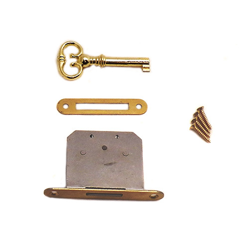 Mortise Cabinet Lock SM Brass