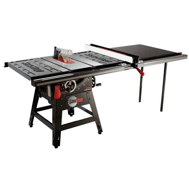 Contractor 1.75HP Saw with 52” Professional T-Glide Fence, Rails & Extension Table