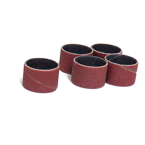 Klingspor Abrasives Aluminum Oxide Sanding Sleeves, 3/4"x 1/2" 100 Grit, 5pk