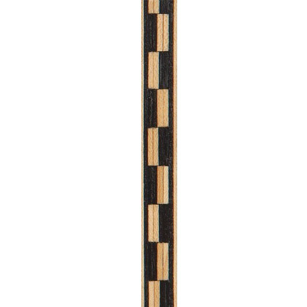 3/8" Inlay, Double Maple & Black Flip, Black & Maple Outside Lines, 2pk