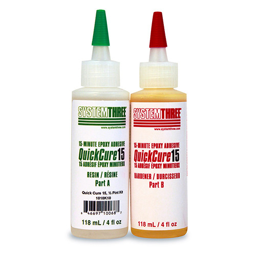 System Three 15 Minute Quick Cure Epoxy 1/2 Pint Kit