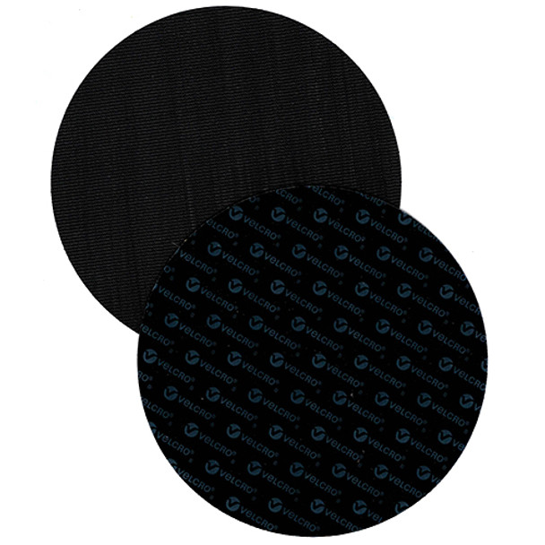 6"x No Hole, PSA Backed, Black Hook Discs, For Hook & Loop Backer Pads, 5pk