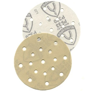 Klingspor Abrasives Stearate Aluminum Oxide, PS33, 6"x 17 Hole, Festool MULTIJETSTREAM H&L Discs, 80 Grit, 10pk