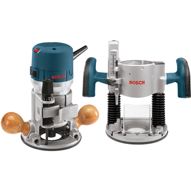 Bosch 2-1/4 Horsepower, Fixed & Plunge Base, Variable-Speed Router, Model 1617EVSPK