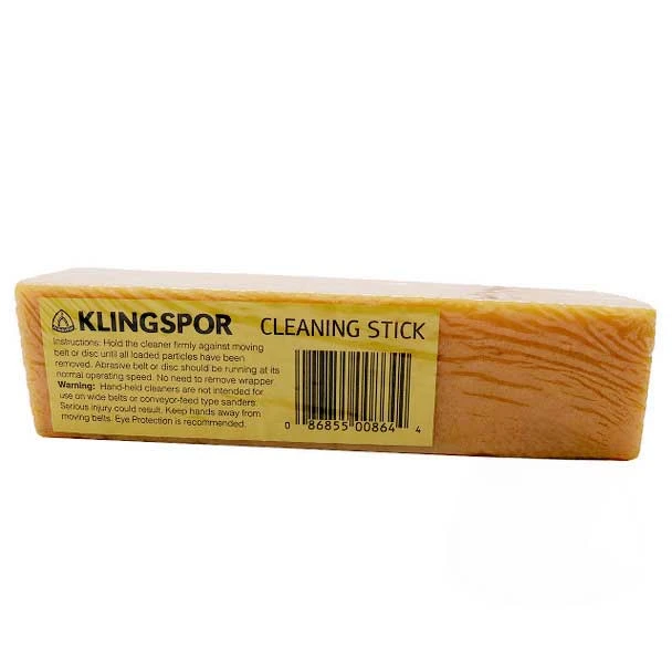 All Natural Abrasive Cleaning Stick For Belts, Discs, and Sheets 2"x 2"x 8"