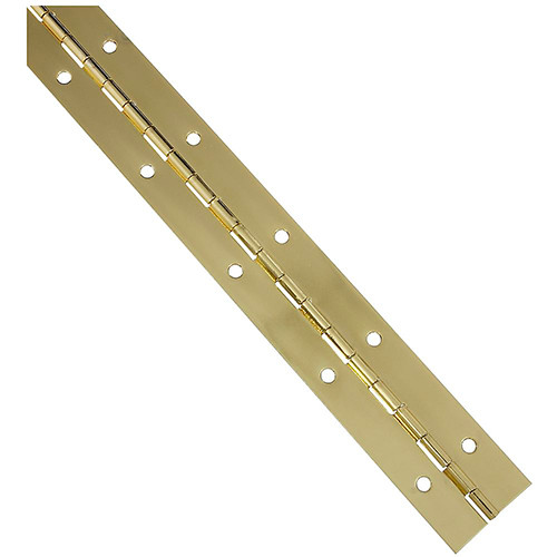 Brass 1-1/2" x 12" Continuous Hinge