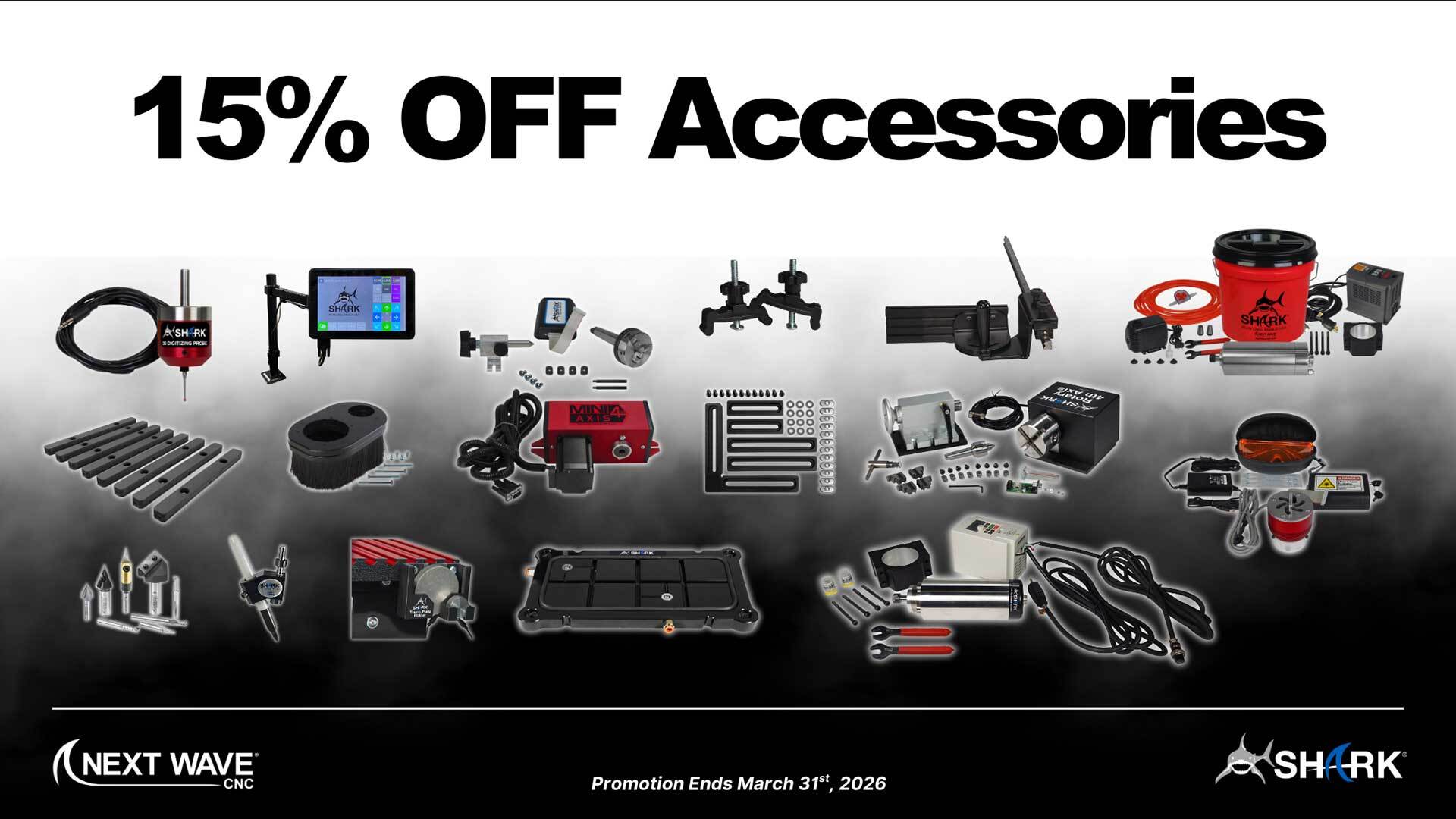 15% Off Shark Acessories