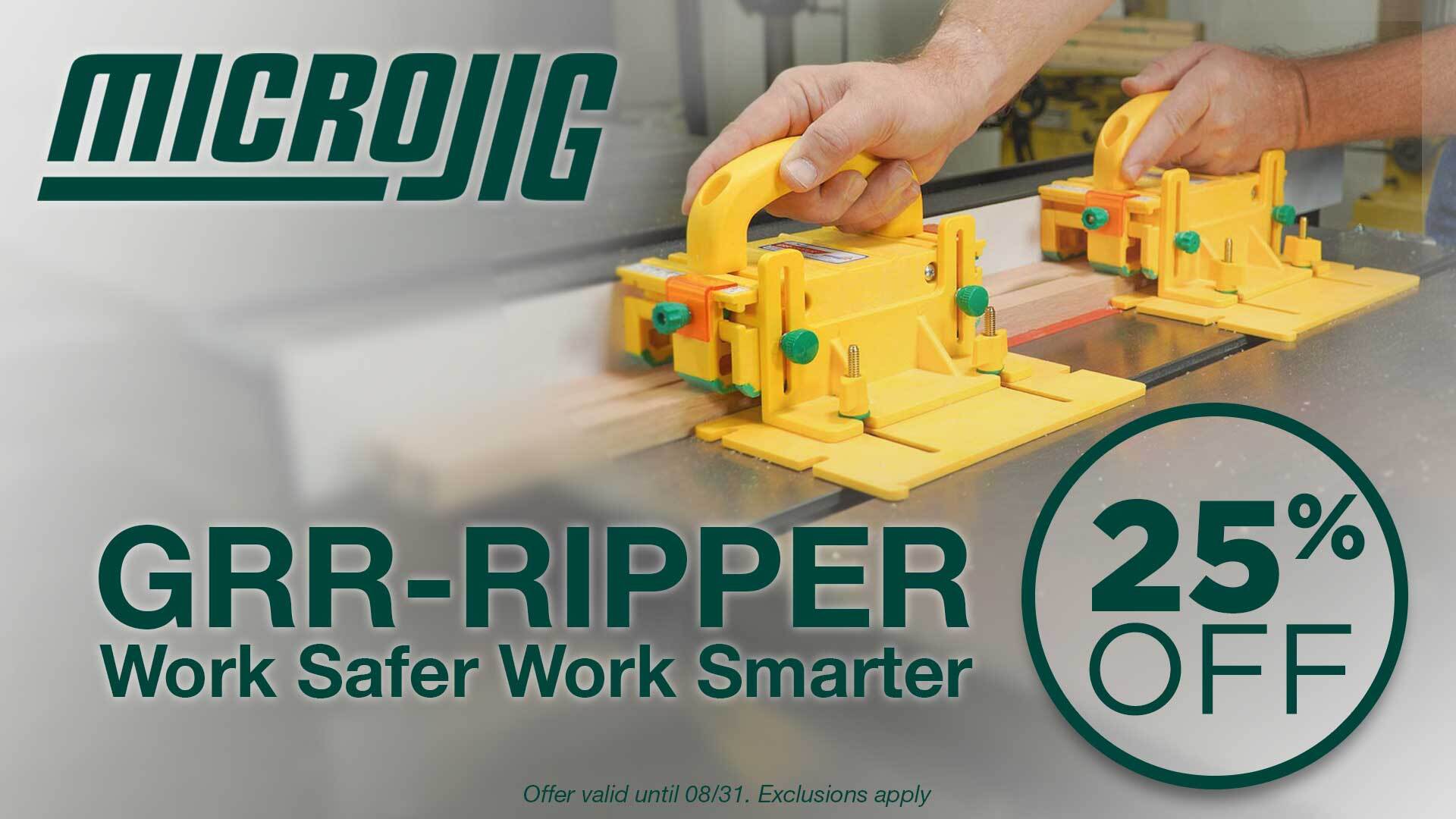 25% Off Microjig Grr-Ripper