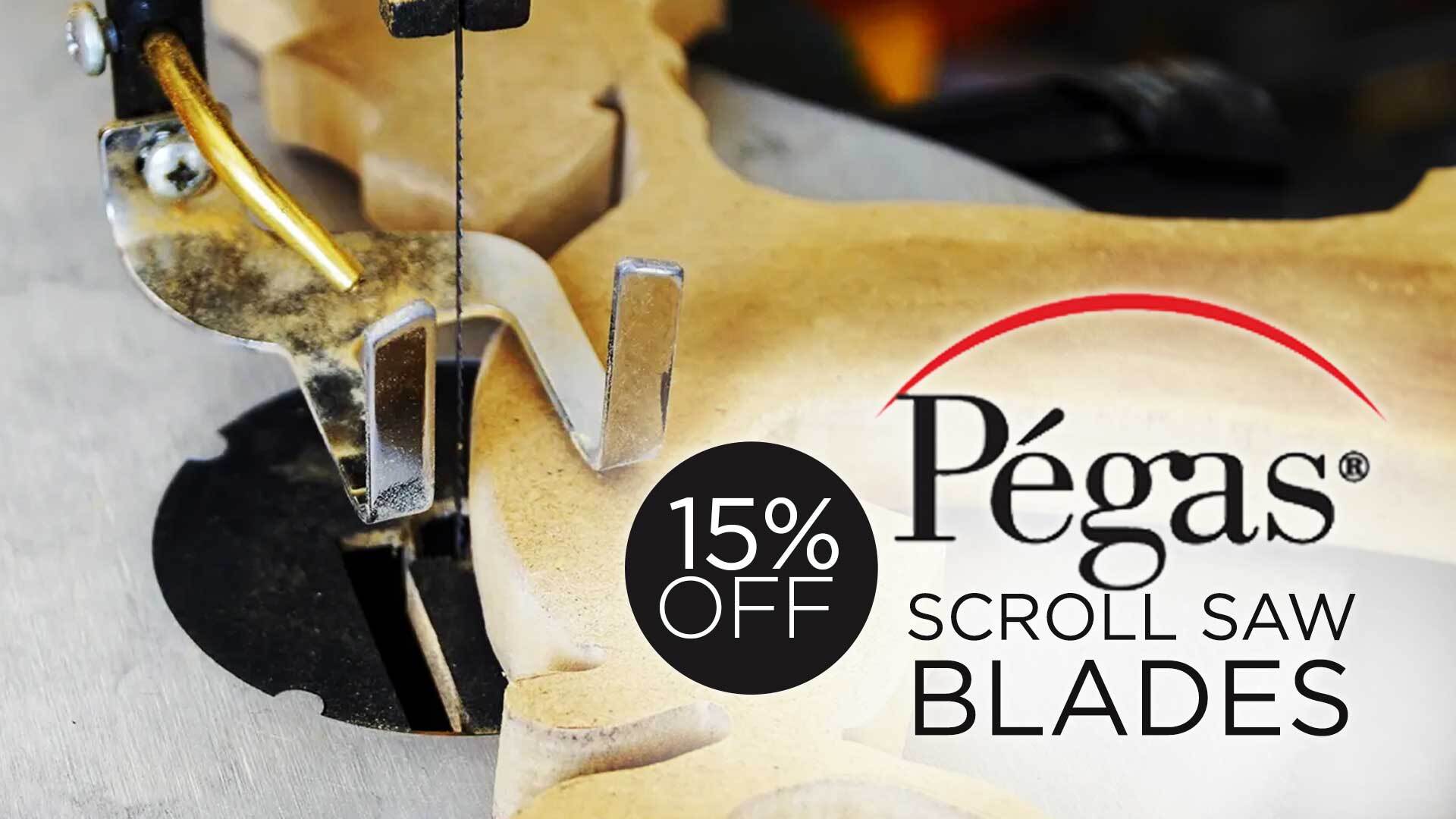 Save 15% on Pegas Scroll Saws