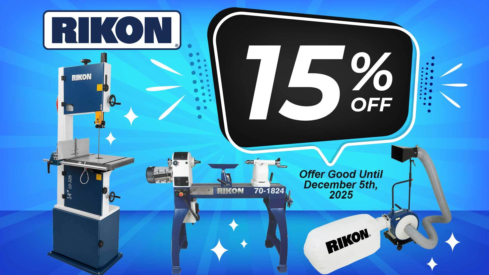 15% Off Rikon