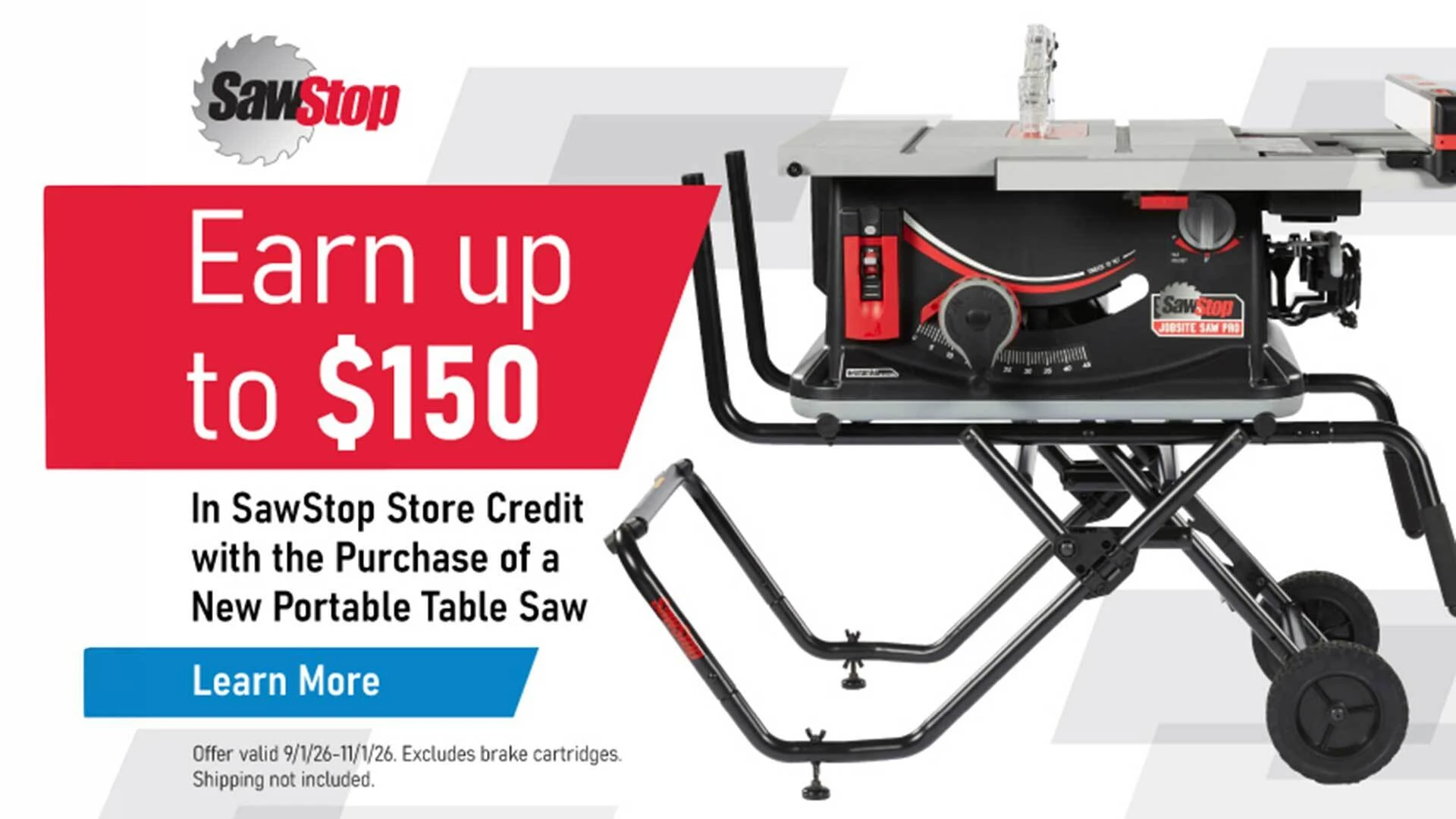 SawStop Portable Saw Promo