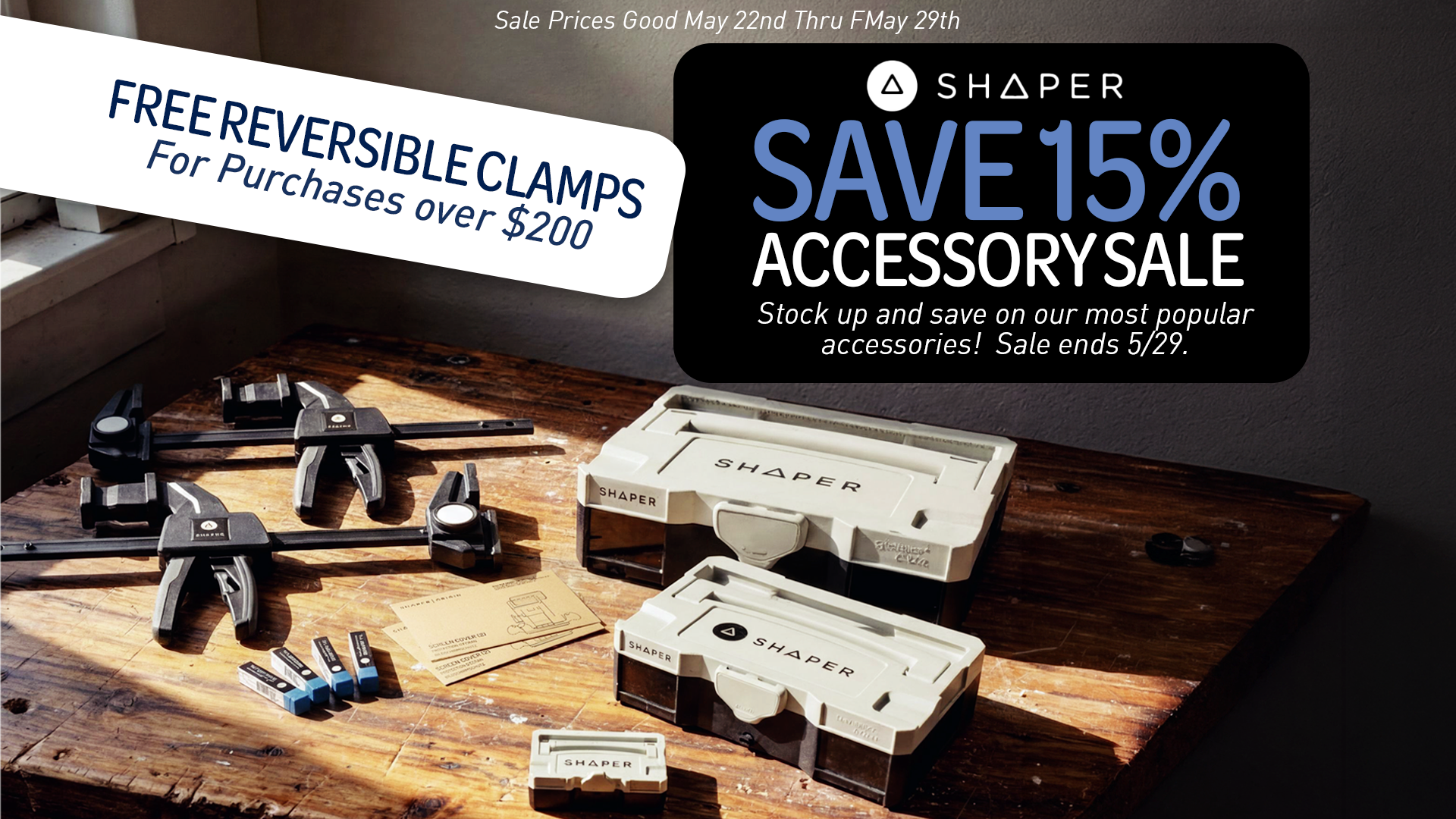 Shaper Tools Accessory Sale