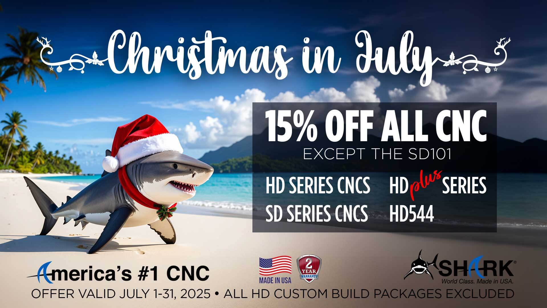 Shark Christmas in July