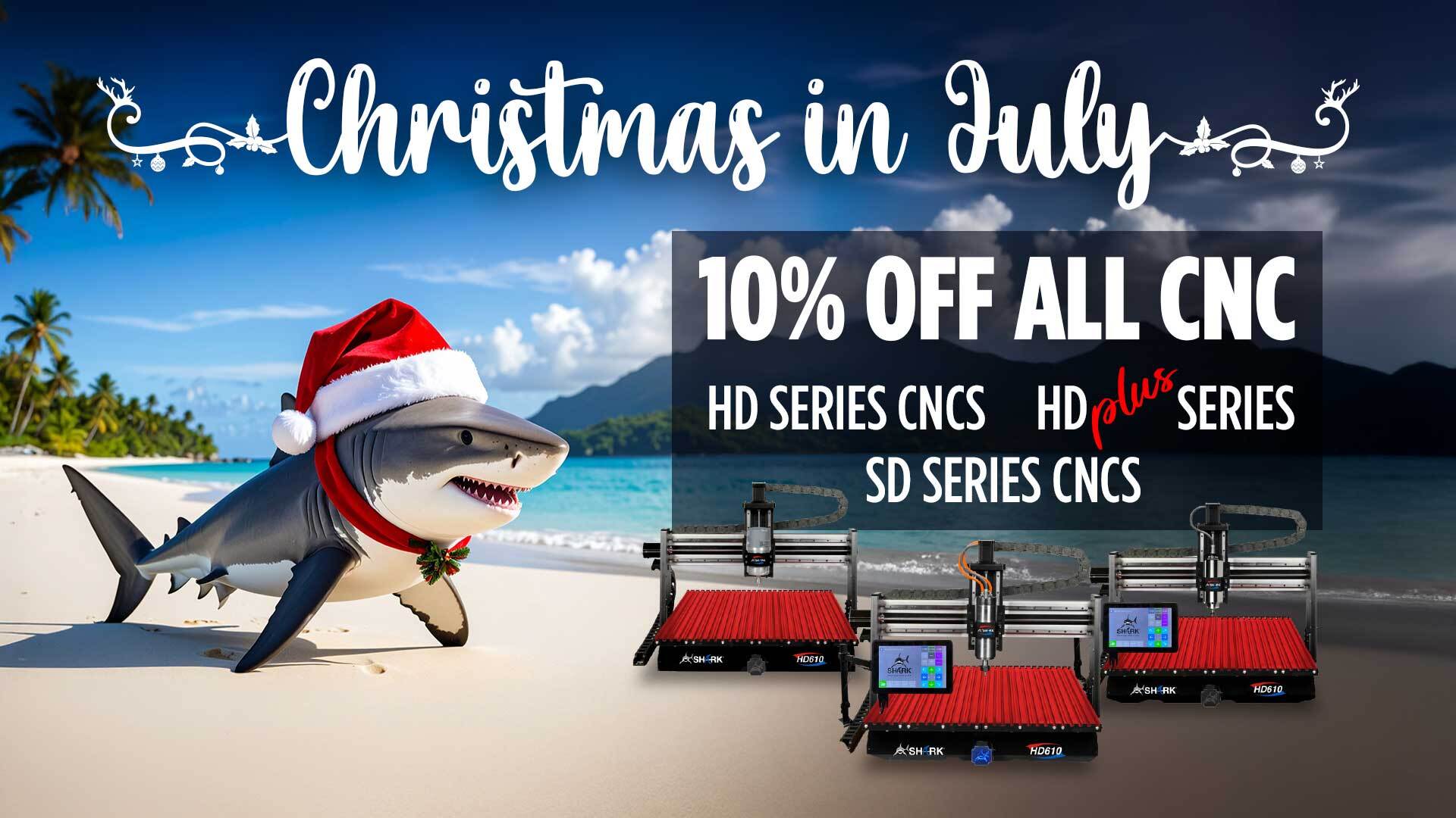 Shark Christmas in July Sale