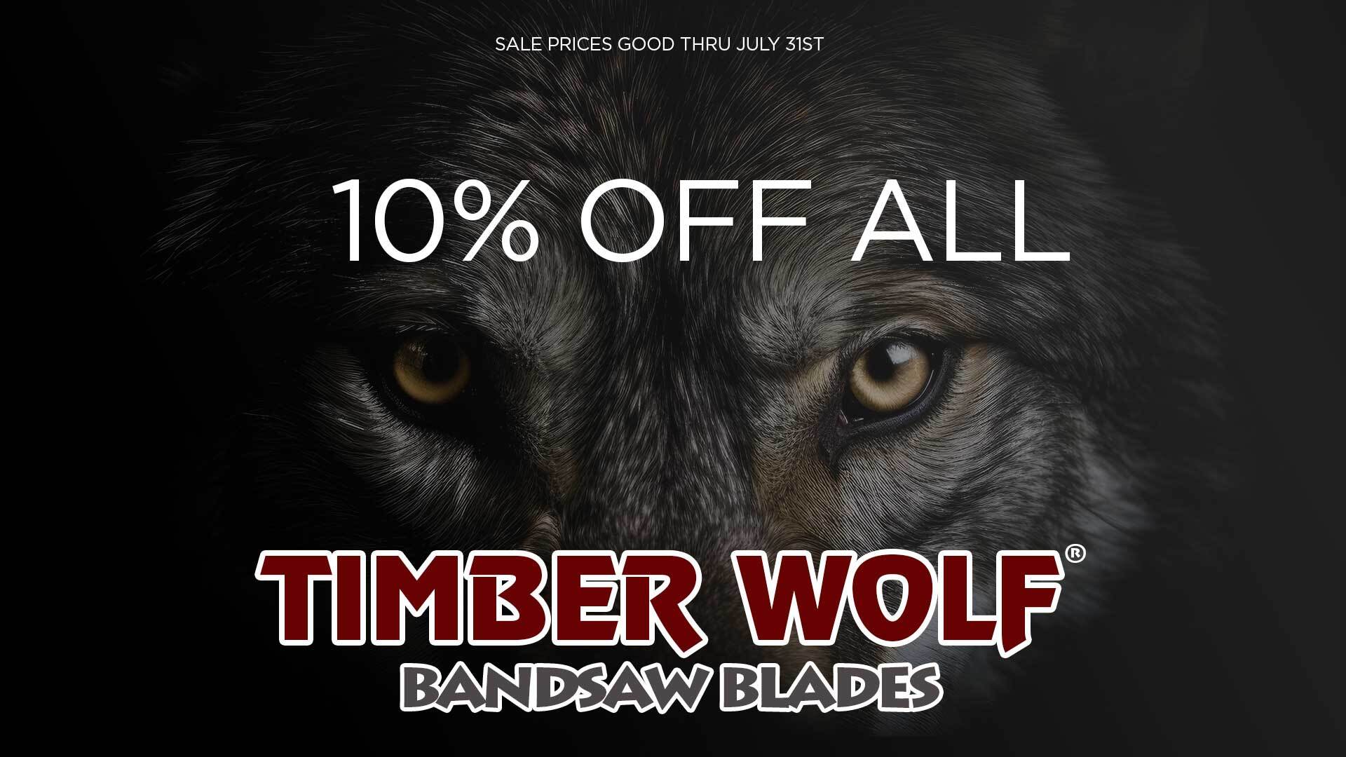 10% Off Timberwolf Blades