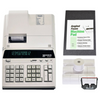 Monroe 8130X Bundle - Includes (1) 8130X Heavy-Duty Printing Calculator with a Foam Elevation Wedge, (6) M33X Ribbon Cartridges, and (12) Premium Paper Rolls (Ivory Bundle)