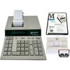 Monroe 2020PlusX Bundle - Includes (1) 2020PlusX Medium-Duty Printing Calculator with a Foam Elevation Wedge, (6) M33X Ribbon Cartridges, and (12) Premium Paper Rolls (Ivory Bundle)