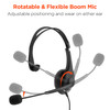HyperGear V100 Wired Office Headset with USB Adapter and 6 Ft Cord