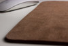 Cowhide Leather Mouse Pad with Smooth Hand-Glazed Surface (Zoomed)