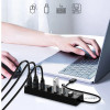 4/7-Ports USB 3.0 Hub With LED Indicator Independent Switch Control