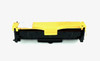 This is the front view of the Hewlett Packard 305A Yellow replacement laserjet toner cartridge by NXT Premium toner