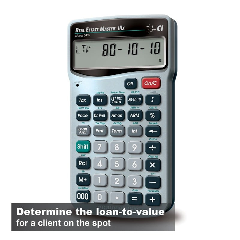 Real Estate Master IIIx Calculator 3405 - Monroe Systems for Business