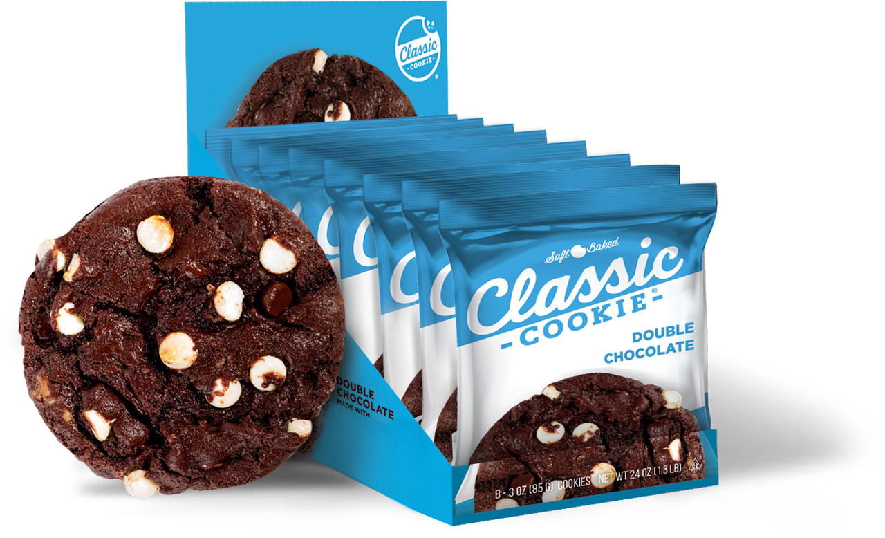 Classic Cookie Soft Baked Double Chocolate Cookies made with Hershey's®  Chocolate, 2 Boxes, 16 Individually Wrapped Cookies