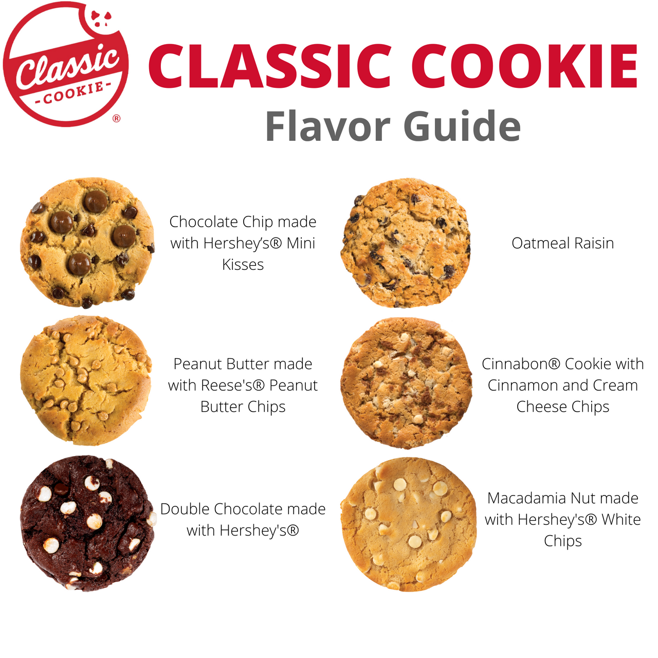 Classic Cookie Soft Baked Chocolate Chip Cookies Made with Hershey's Mini Kisses, 4 Boxes, 32 Individually Wrapped Cookies