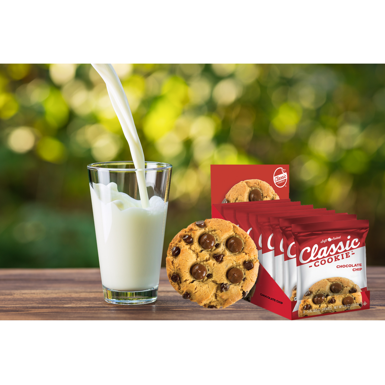 Classic Cookie Soft Baked Cookies, 8 Individually Wrapped Cookies Per Box  (Double Chocolate, 4 Boxes)