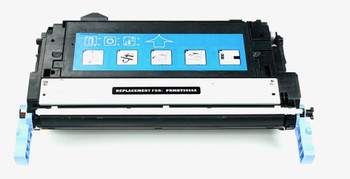 This is the front view of the Hewlett Packard 643A black replacement laserjet toner cartridge by NXT Premium toner