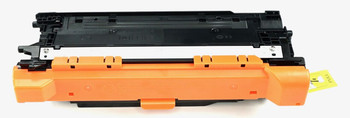 This is the front view of the Hewlett Packard 507A black replacement laserjet toner cartridge by NXT Premium toner