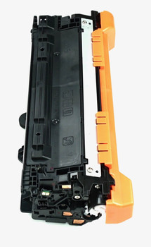 This is the side view of the Hewlett Packard 507A black replacement laserjet toner cartridge by NXT Premium toner