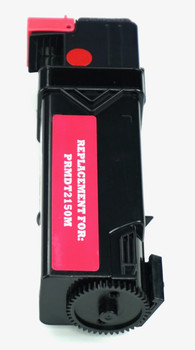 This is the side view of the Dell 8WNV5 magenta replacement laserjet toner cartridge by NXT Premium toner