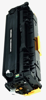 This is the right side view of the Hewlett Packard 312X black replacement laserjet toner cartridge by NXT Premium toner