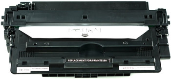 This is the front view of the HP 16A black replacement laserjet toner cartridge by NXT Premium toner