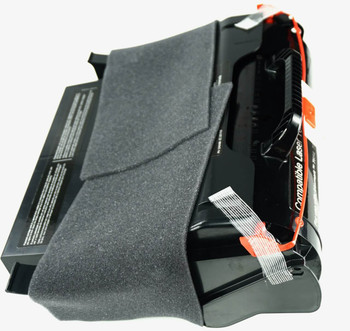 This is the right side view of the Lexmark T654X11A black replacement laserjet toner cartridge by NXT Premium toner