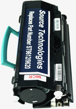 This is the right side view of the Source Technologies STI-204513 MICR replacement laserjet toner cartridge by NXT Premium toner