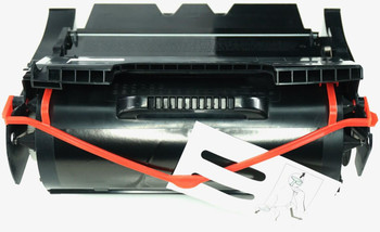 This is the front view of the Dell 341-2938 black replacement laserjet toner cartridge by NXT Premium toner