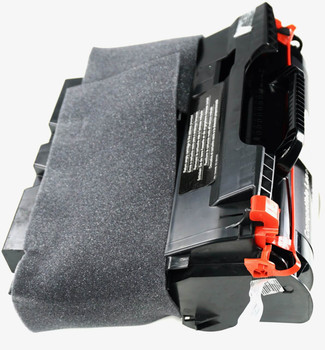 This is the right side view of the Lexmark T644 black replacement laserjet toner cartridge by NXT Premium toner