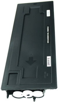 This is the right side view of the Kyocera-Mita TK411 black replacement laserjet toner cartridge by NXT Premium toner