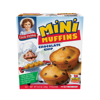 Little Debbie Chocolate Chip Mini Muffins (Front)