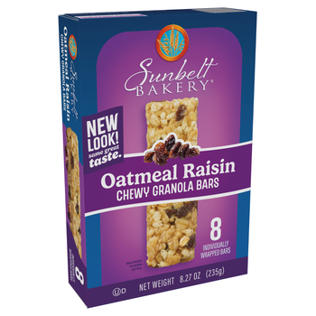 Sunbelt Bakery Oatmeal Raisin Chewy Granola Bars (Right View)