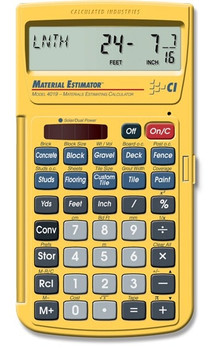 Front face of the Material Estimator