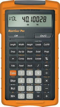 Front face of Calculated Industries HeavyCalc Pro