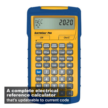 A complete electrical reference calculator that's updateable to current code