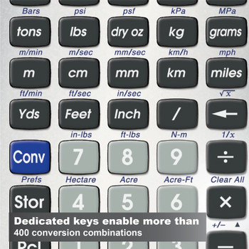 Dedicated keys enable more than 400 conversion combinations