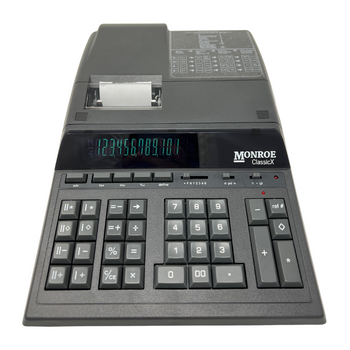 Monroe ClassicX 12-Digit Heavy-Duty Printing Calculator (Front)